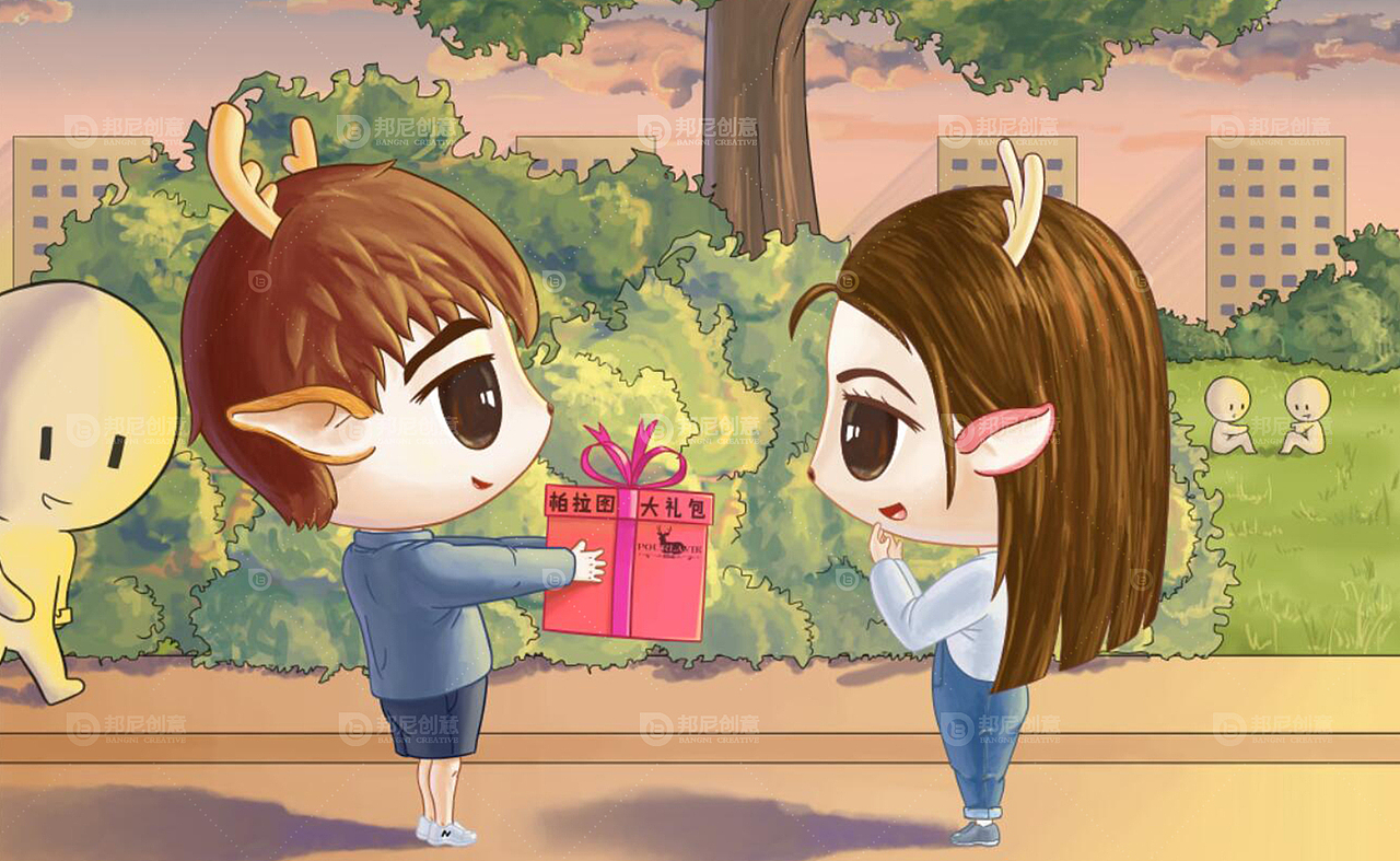 邦尼创意-柏拉味商业包装插画设计-零食包装设计