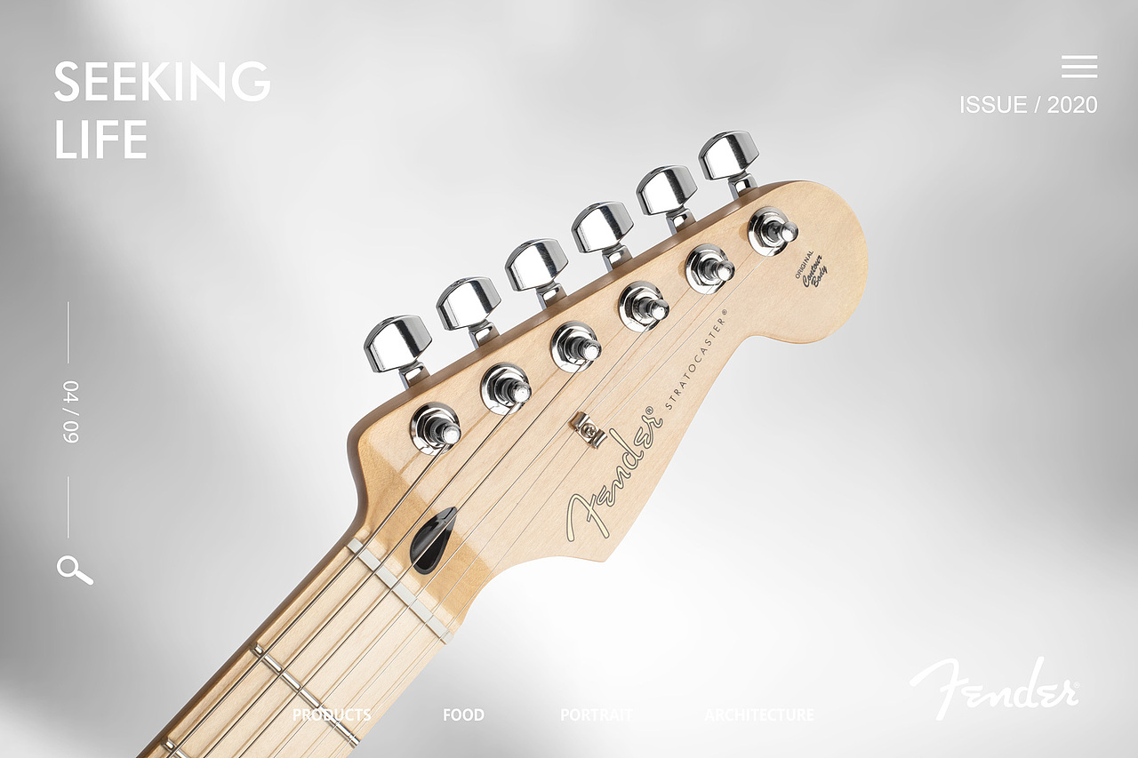 Fender 芬达吉他 ✖ 乐器贝斯琴行创意摄影产品拍摄