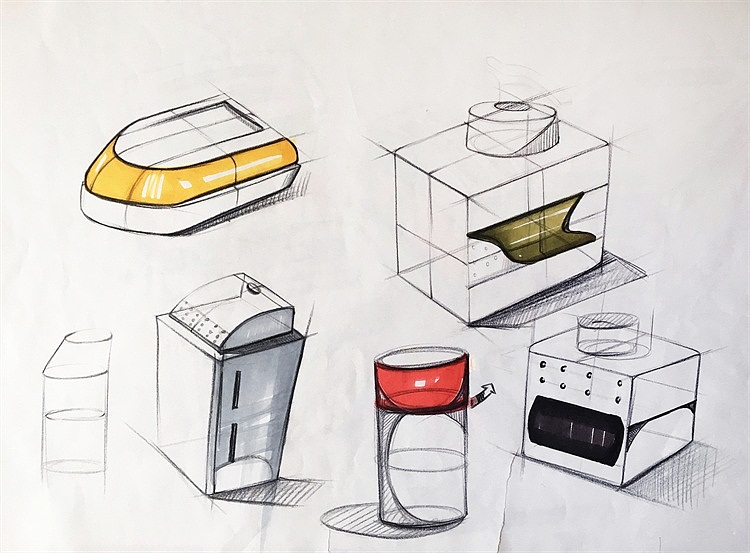 工业设计 手绘（图ZODg0MTIxMDA=） - 绘画 - 站酷设计师豆包爱吃猫条原创素材 - 站酷ZCOOL