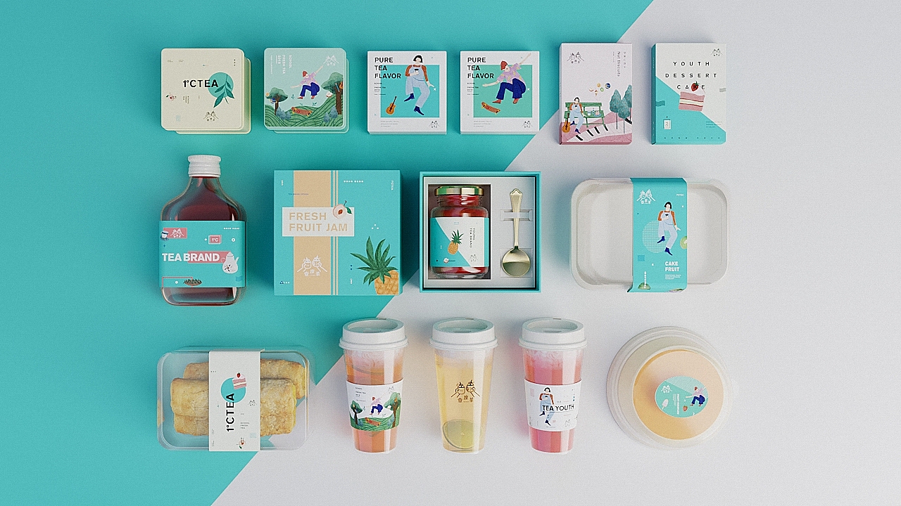 【一度茶】品牌设计。除了爱,什么都不添加。