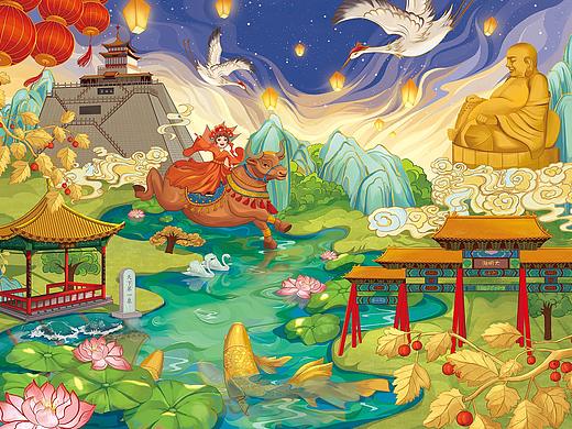 牛年-济南名著插画