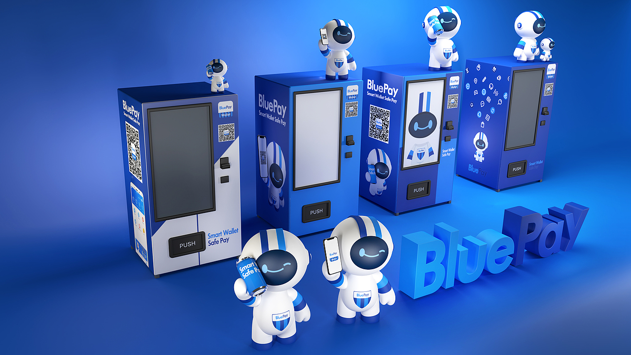 bluepay新零售-售卖机（图ZMTE0ODUzMDg4） - 场景 - 站酷设计师Lazy666原创素材 - 站酷ZCOOL