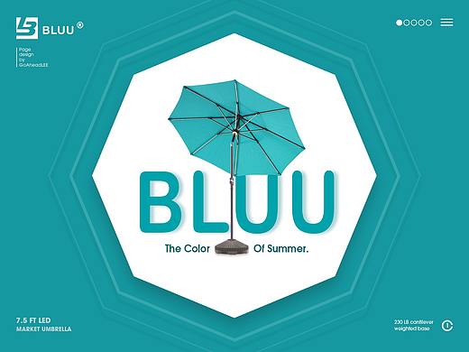 点亮夜晚｜BLUU｜庭院灯伞 主图详情物料 品牌视觉策划