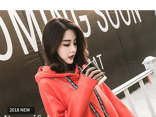 女装手机端首页设计 网红女装风格无线端设计制作