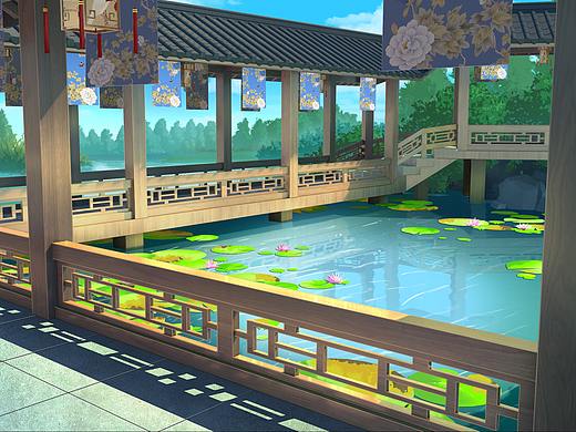 走廊练习（个人主页-ZNTA4MTI3MjQ=） - 游戏原画 - 站酷设计师东华拾一原创素材 - 站酷ZCOOL