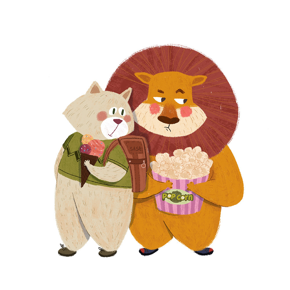 电影院（图ZMTQxMTczODI4） - 儿童插画 - 站酷设计师sasa五小桃原创素材 - 站酷ZCOOL