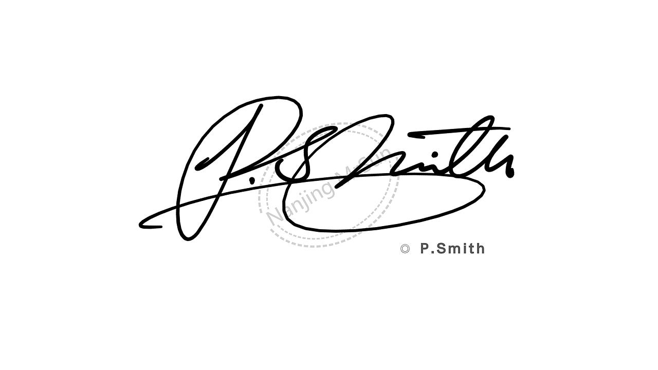 p.smith不同风格签名设计丨signature of p.smith