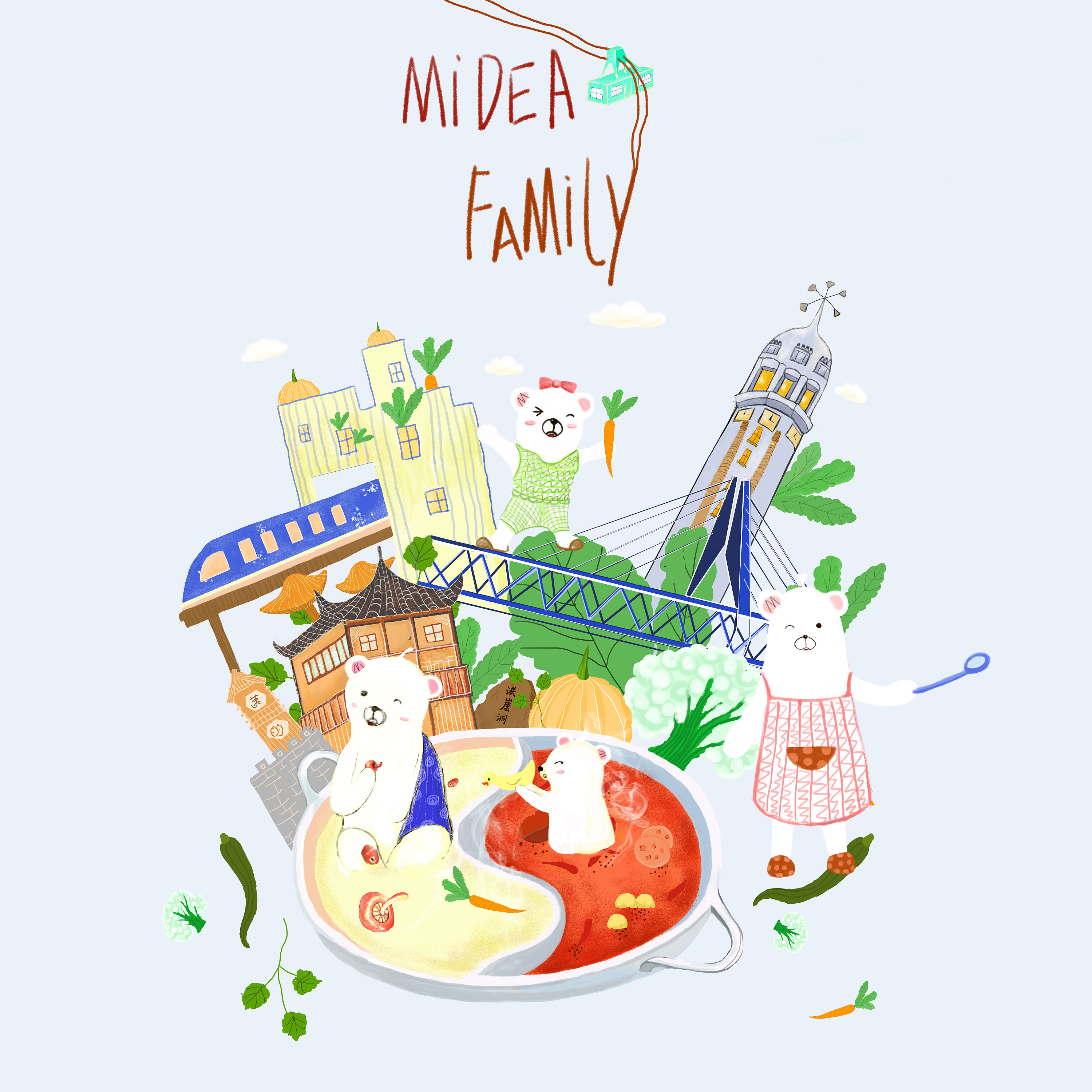 重庆森林|插画|商业插画|戴红志_原创作品-站酷zcool