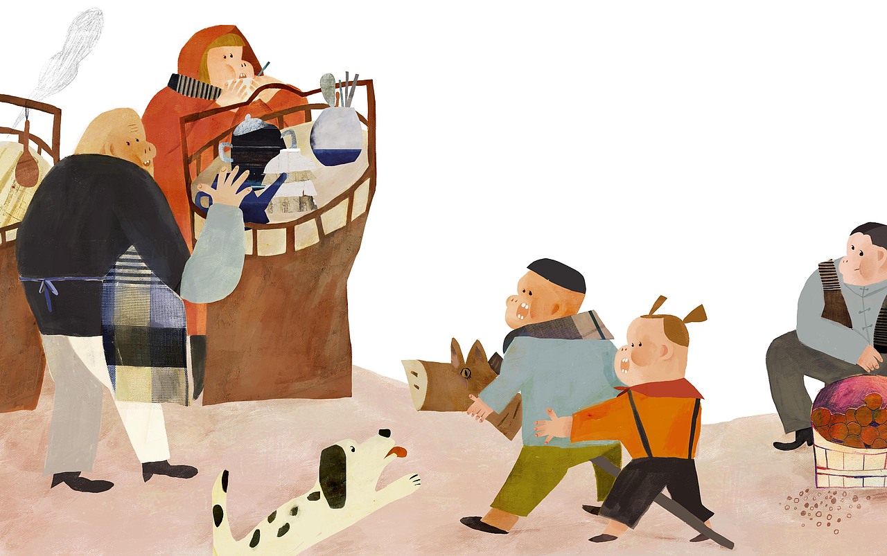 《陪孩子念童谣》配插图（图ZMTAzOTE0NDQ0） - 儿童插画 - 站酷设计师阙静原创素材 - 站酷ZCOOL