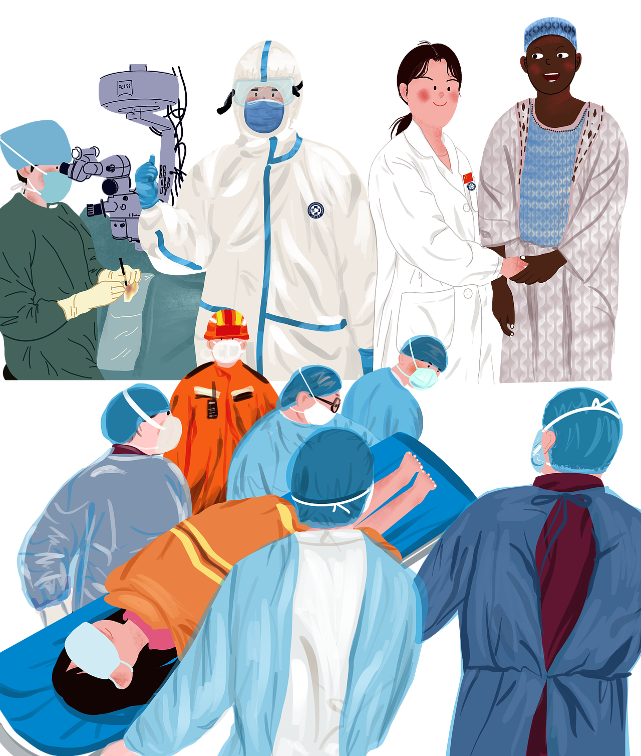 医护人员卡通形象