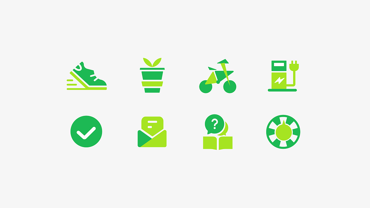 低碳环保icon（图ZMjc4NzUzNzQ0） - APP界面 - 站酷设计师猕猴果原创素材 - 站酷ZCOOL