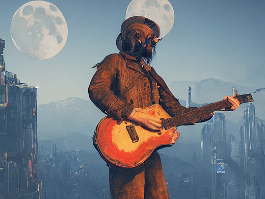 #AI创作实验室#吉他男人山月亮