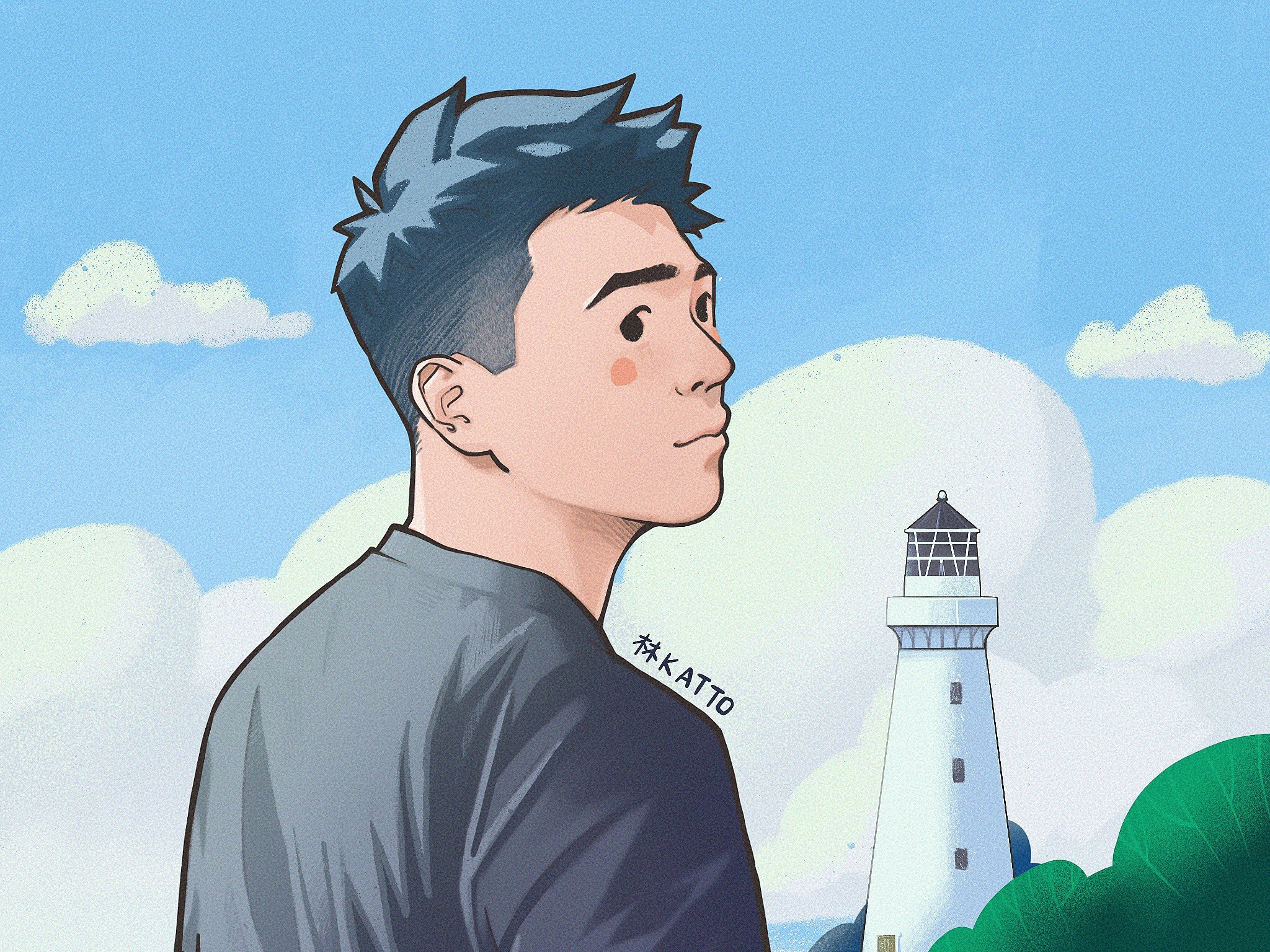 头像第三次整理:豆豆眼男生画风