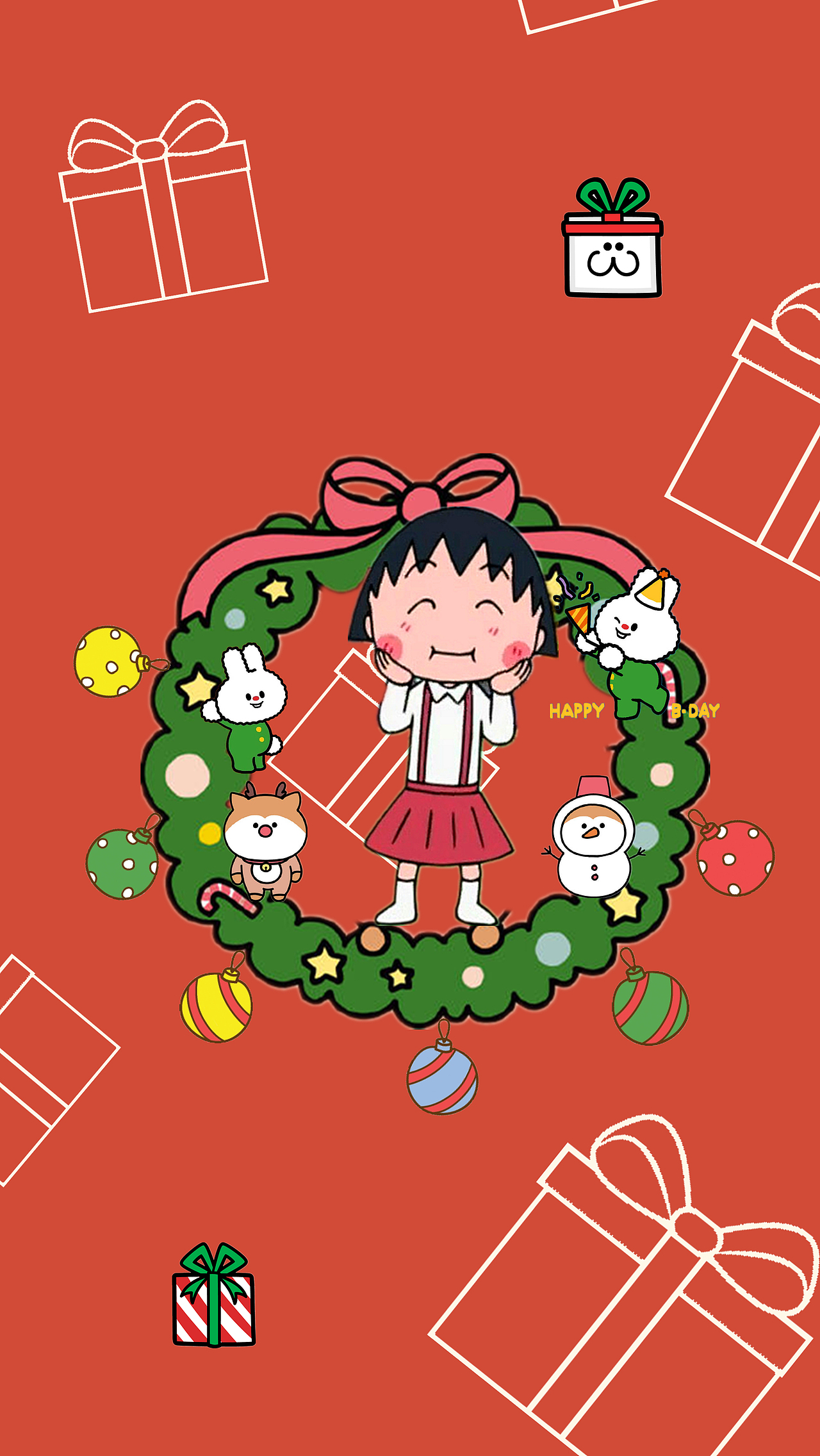 圣诞将至，小丸子说要快乐吖（图ZMTkwNTQ3NDE2） - 其他 - 站酷设计师Wiwe原创素材 - 站酷ZCOOL