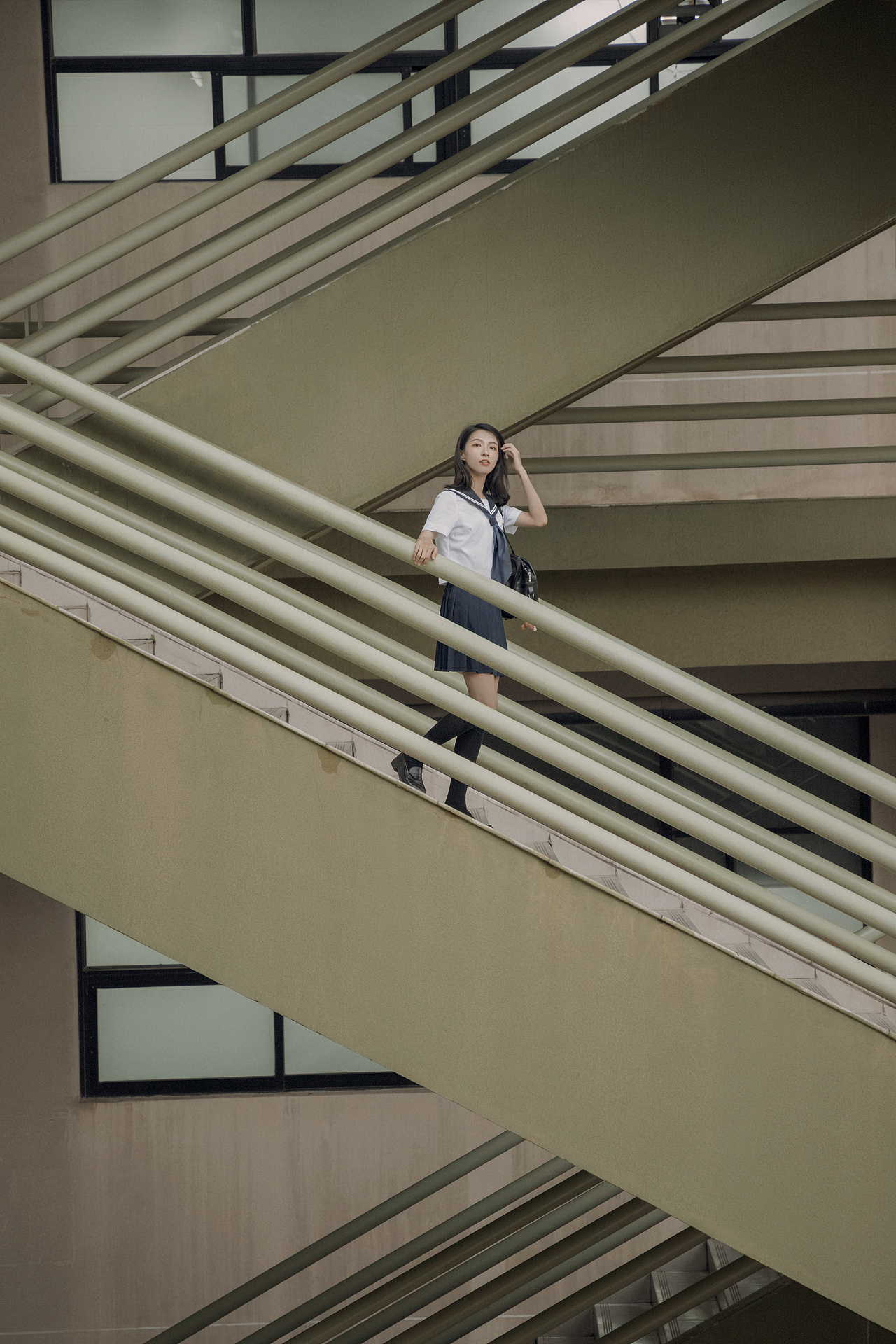 秋のひ日のキャンパス