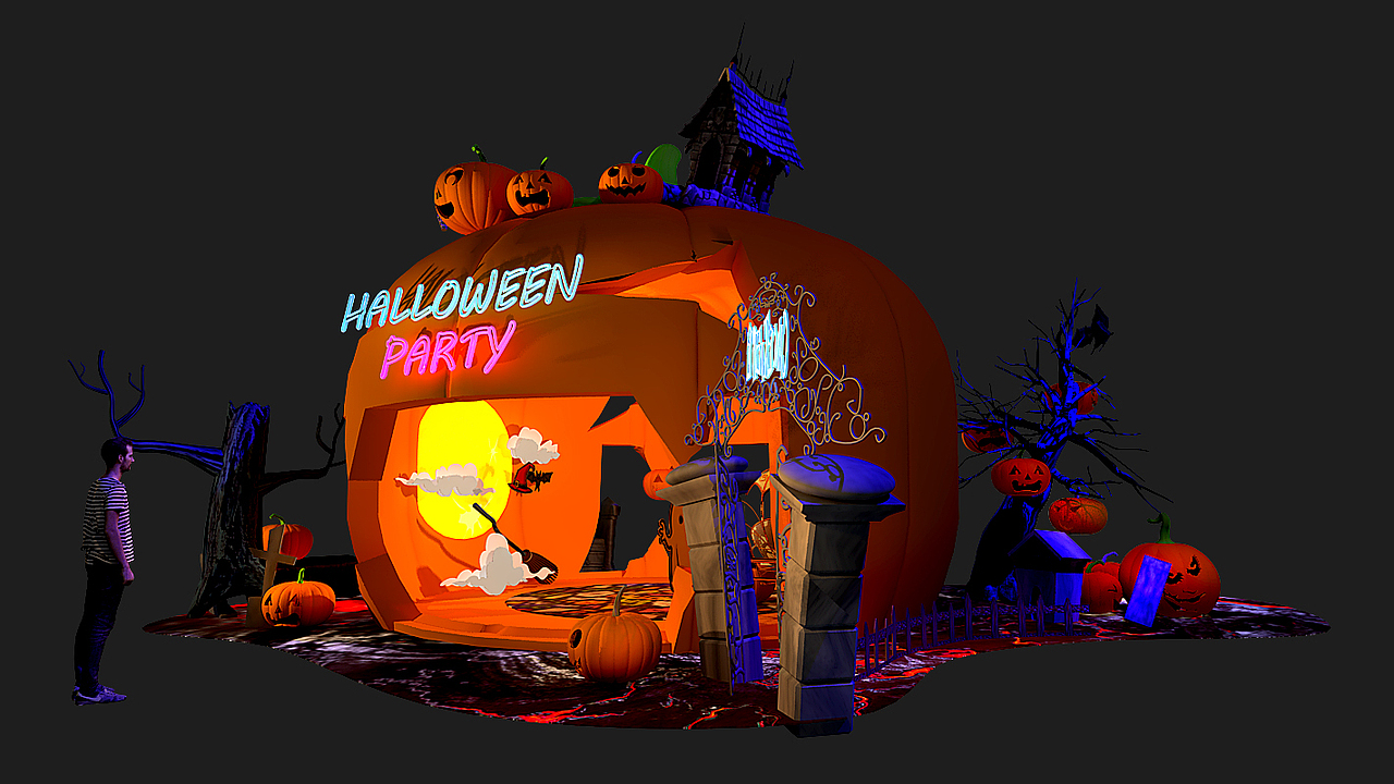 萬圣節(jié)（圖ZOTQ0MjUyNTY=） - 其他三維 - 站酷設計師danielkou原創(chuàng)素材 - 站酷ZCOOL