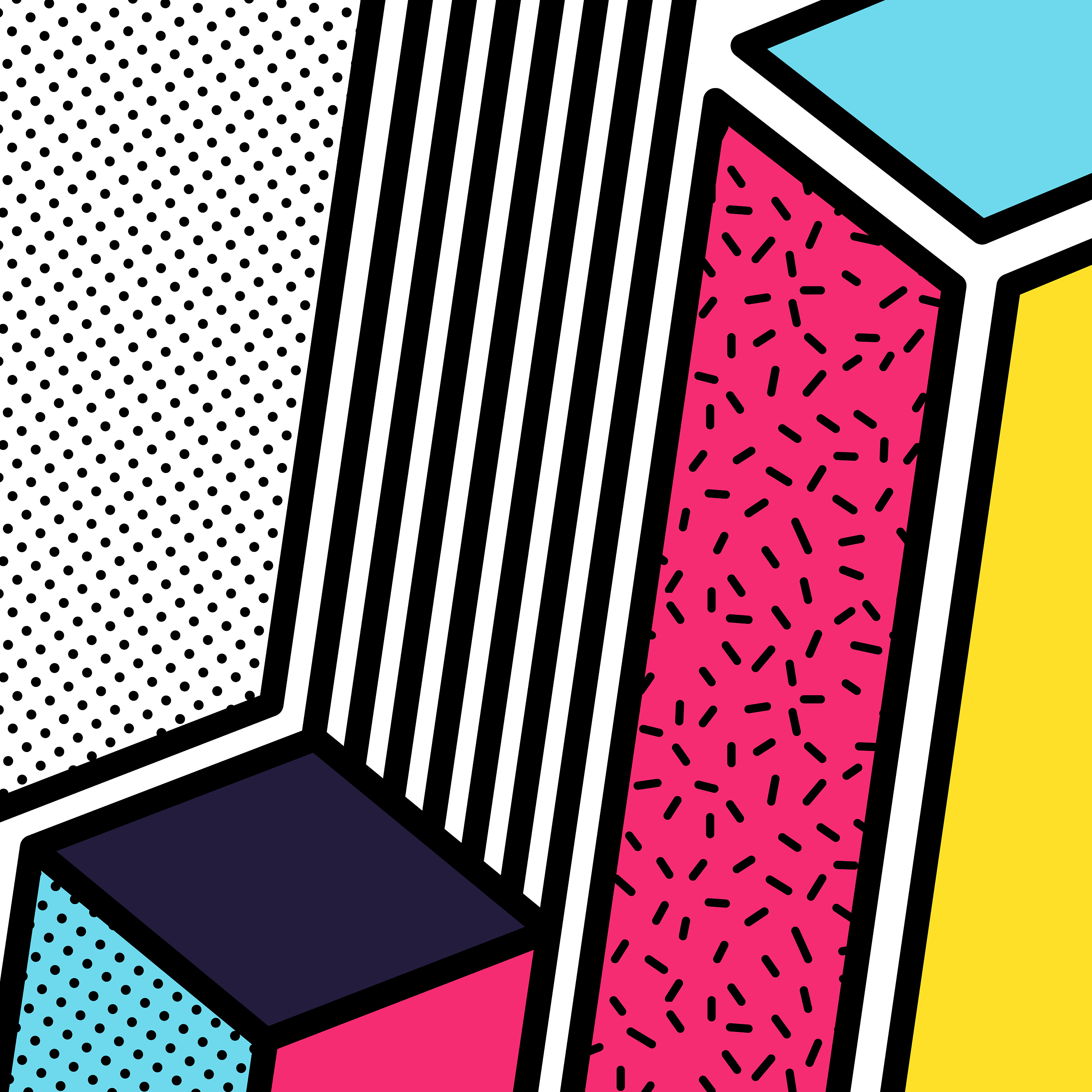 40张孟菲斯几何海报背景源文件