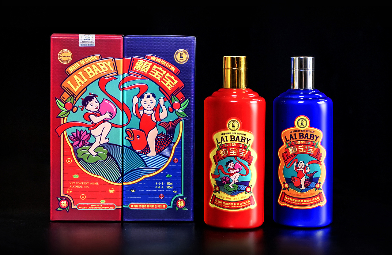 赖宝宝酒,秉承赖氏茅酒传统工艺,结合深入人心的中