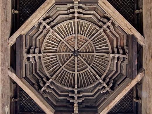 中式别墅设计丨一心设计 · 顺德锦园 · 八角藻井