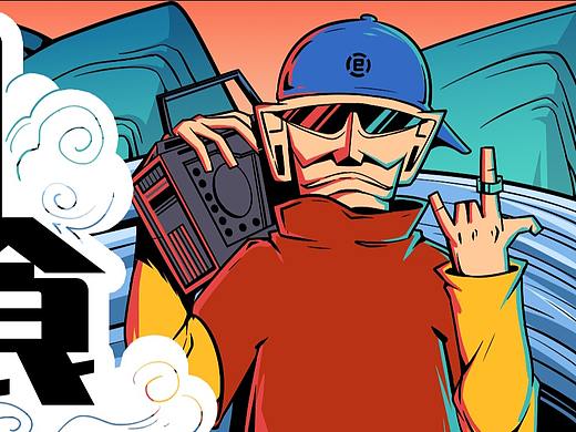 三星堆筷套插画