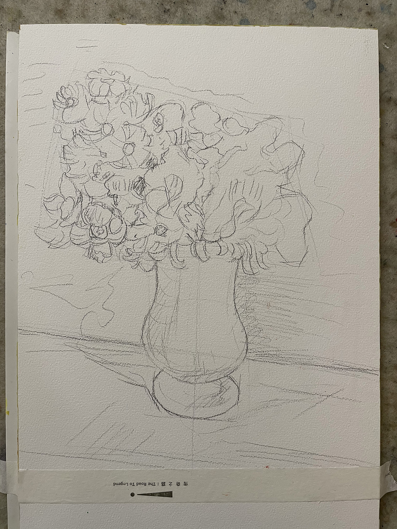 油畫棒臨摹梵高藍(lán)色花瓶里的花束（圖ZMjM5MjExOTM2） - 繪畫 - 站酷設(shè)計師慕漁藝術(shù)原創(chuàng)素材 - 站酷ZCOOL