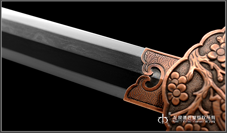 德匠堂宝剑龙泉刀剑精品喜鹊登梅精炼钢dj2662
