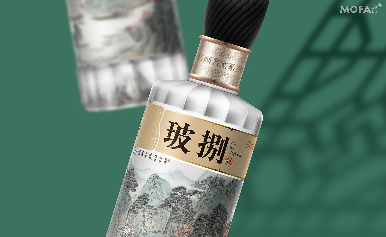 书画名家 · 大奥玻捌山东白酒包装设计_MOFA1985[案例]（图ZMjc0NjUxNTA0） - 包装 - 站酷设计师真功夫酒包装设计原创素材 - 站酷ZCOOL
