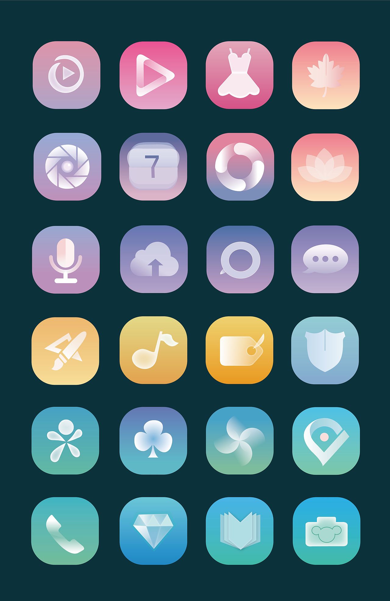 渐变图标（图ZMTA3MDUyNzQw） - 图标 - 站酷设计师CLY薰衣草原创素材 - 站酷ZCOOL