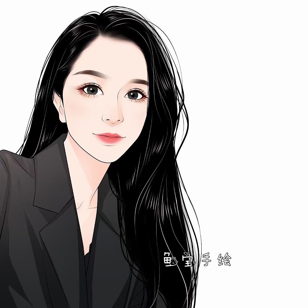 手绘头像🎨（图ZMjUzMzg3NDk2） - 创作习作 - 站酷设计师鱼宝手绘头像原创素材 - 站酷ZCOOL