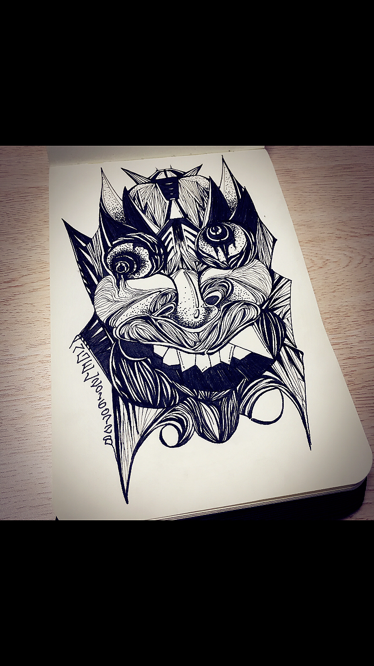 儺（图ZNjM1NTY0ODg=） - 新锐潮流插画 - 站酷设计师Angelpyp原创素材 - 站酷ZCOOL