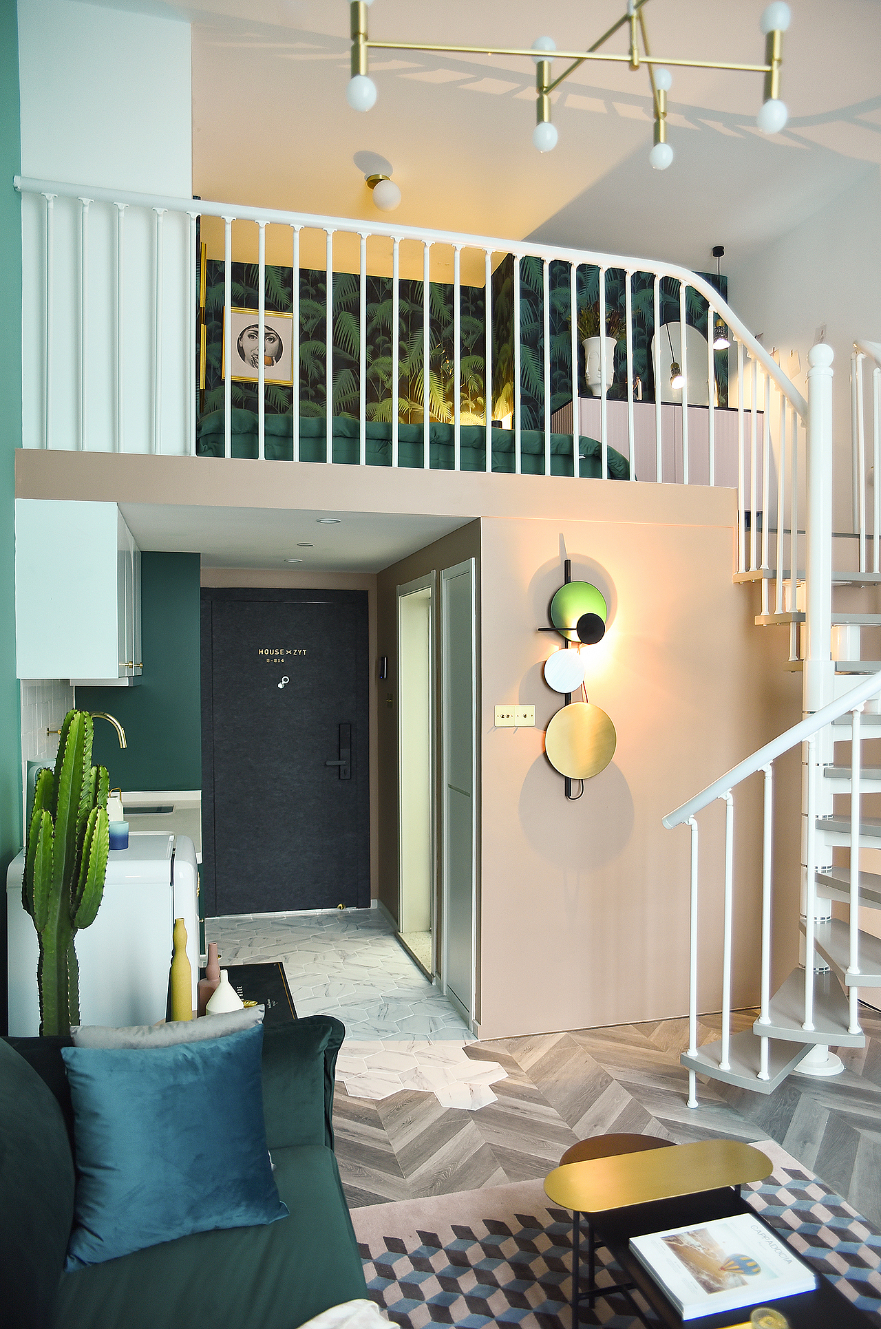 时髦墨绿+脏粉,尽显高级感