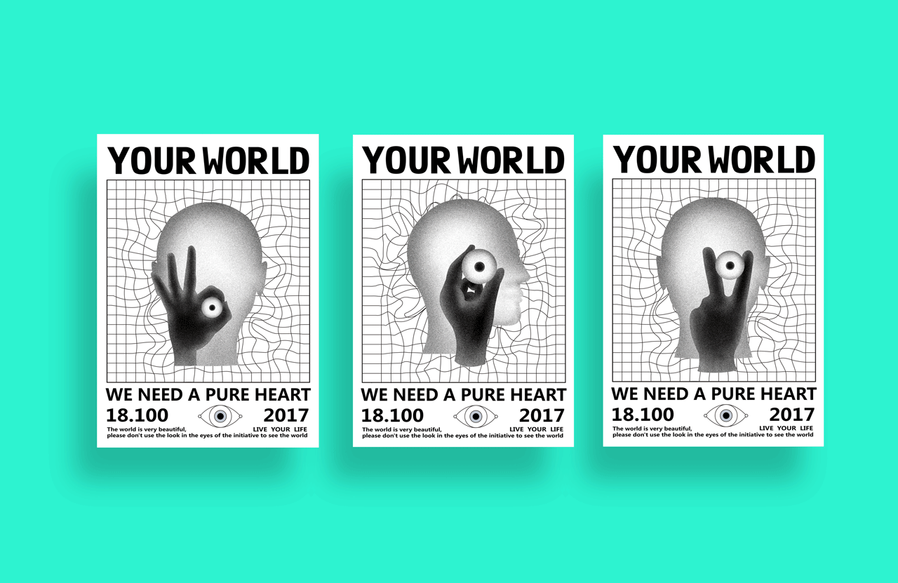 YOUR WORLD 展览形象主海报（图ZOTE3MDcyMTY=） - 海报 - 站酷设计师漫璞文化原创素材 - 站酷ZCOOL