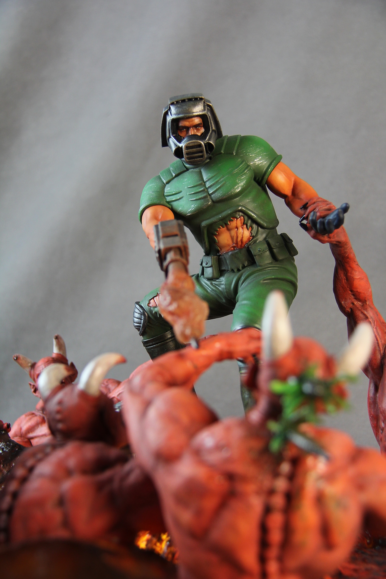 《DOOM》游戏插画立体化场景 First 4 Figures 品牌产品打样（图ZMjM4MDk3Njg=） - 手办/模玩 - 站酷设计师煜恒KENG原创素材 - 站酷ZCOOL