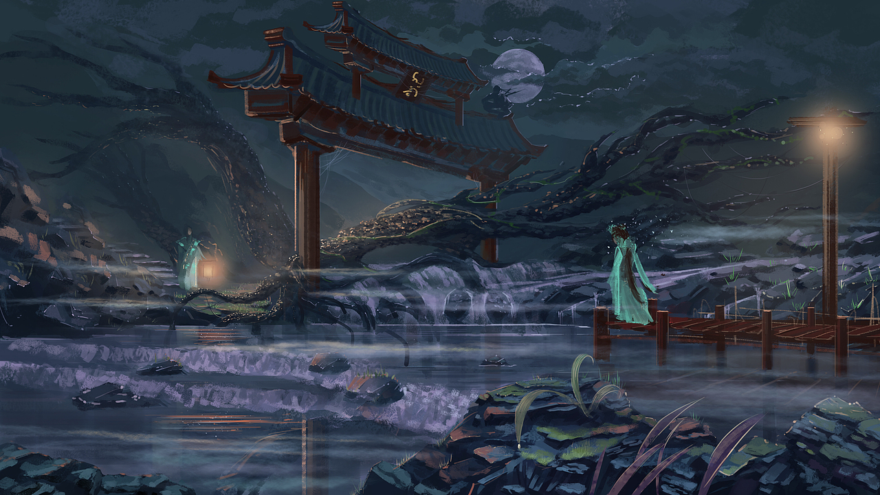 夜访清河遇佳人呐~