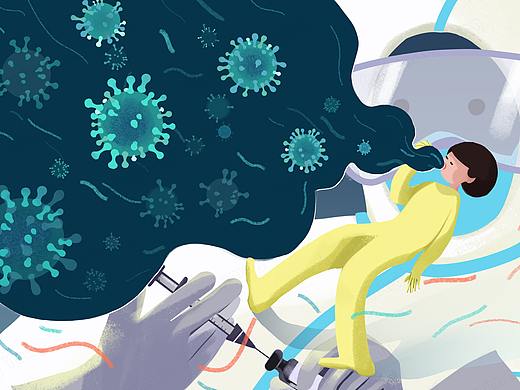 抗疫插畫練習(xí)（個人主頁-ZNTA3NjI2MzI=） - 創(chuàng)作習(xí)作 - 站酷設(shè)計師Smaymay原創(chuàng)素材 - 站酷ZCOOL