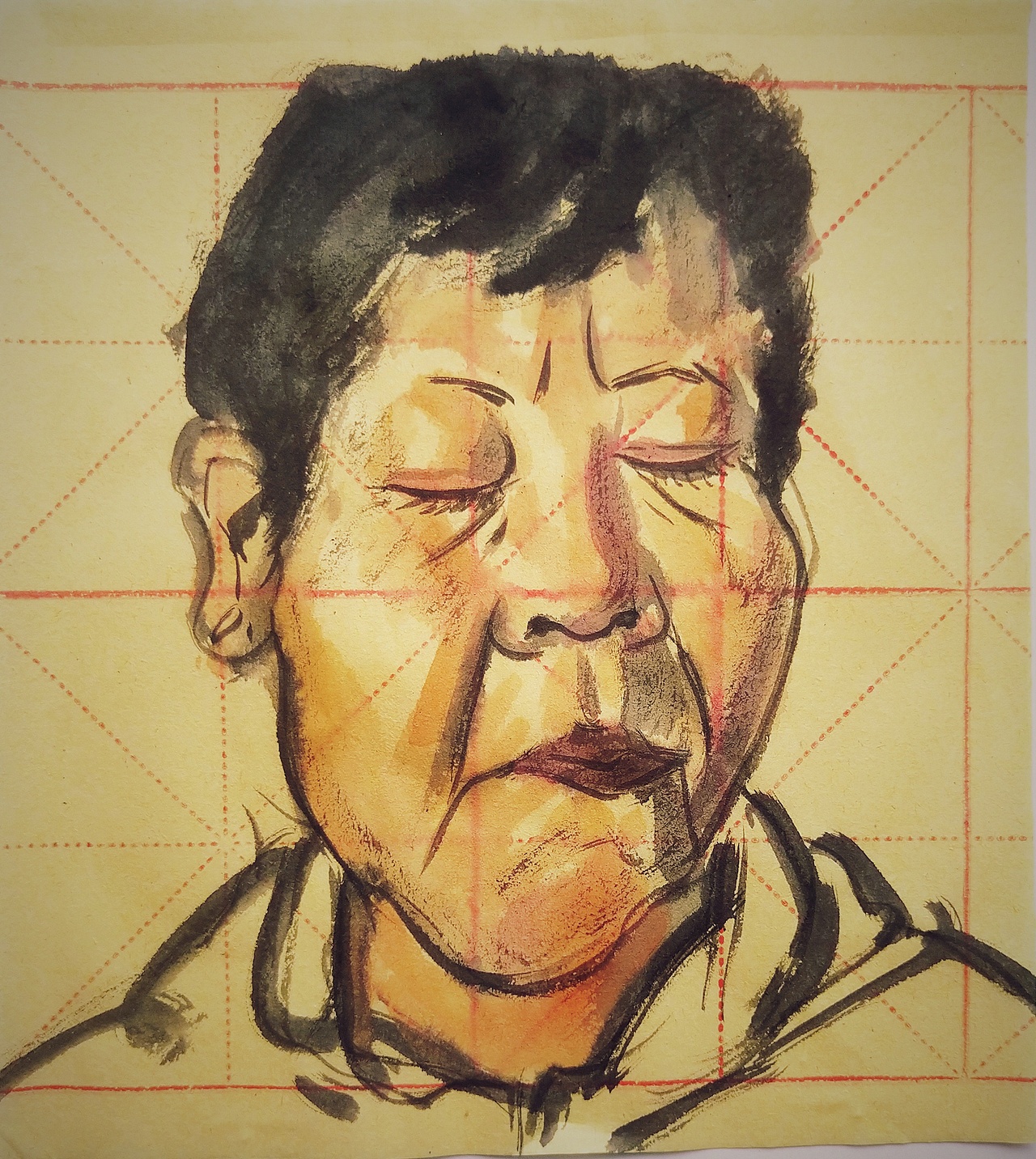 阿杜手绘阿杜速写大师速写人体速写肖像画速写艺术速写