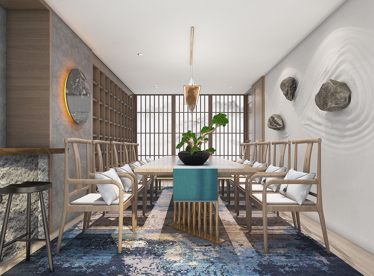 茶室（图ZMjYwNjM3OTI0） - 商业空间设计 - 站酷设计师AK压QIANG杨吉光原创素材 - 站酷ZCOOL