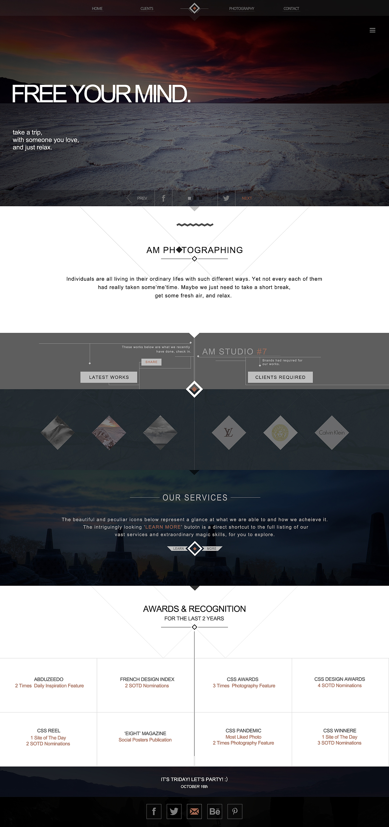 网页设计作品, 摄影工作室官网