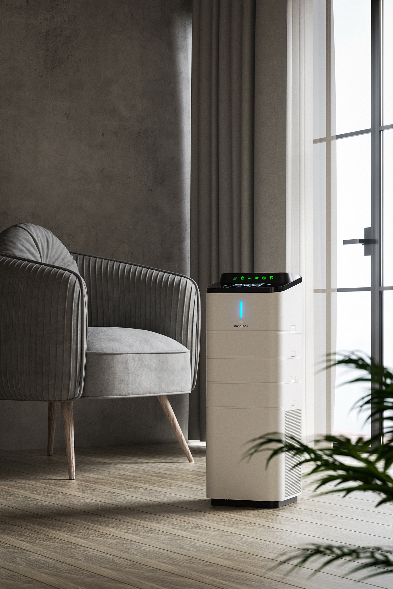 空气净化器渲染