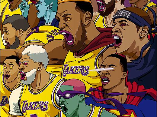 NBA插画-球队系列