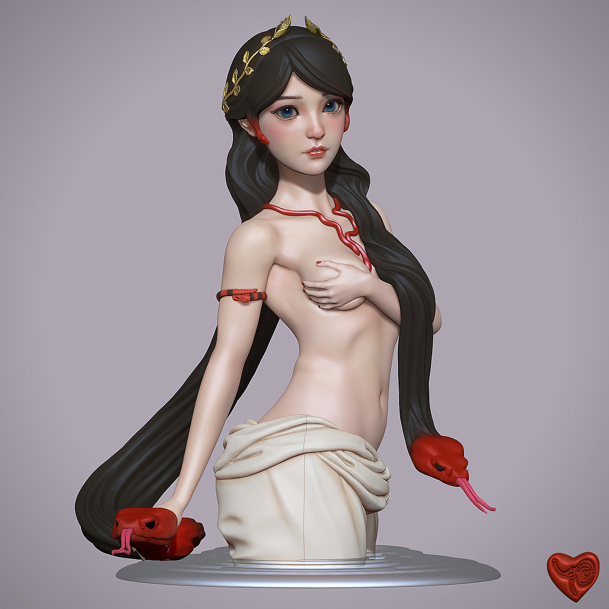 Medusa 蛇发女妖美杜莎（图ZMzE4MTY4NDQ0） - 人物/生物 - 站酷设计师刘莹莹0419原创素材 - 站酷ZCOOL