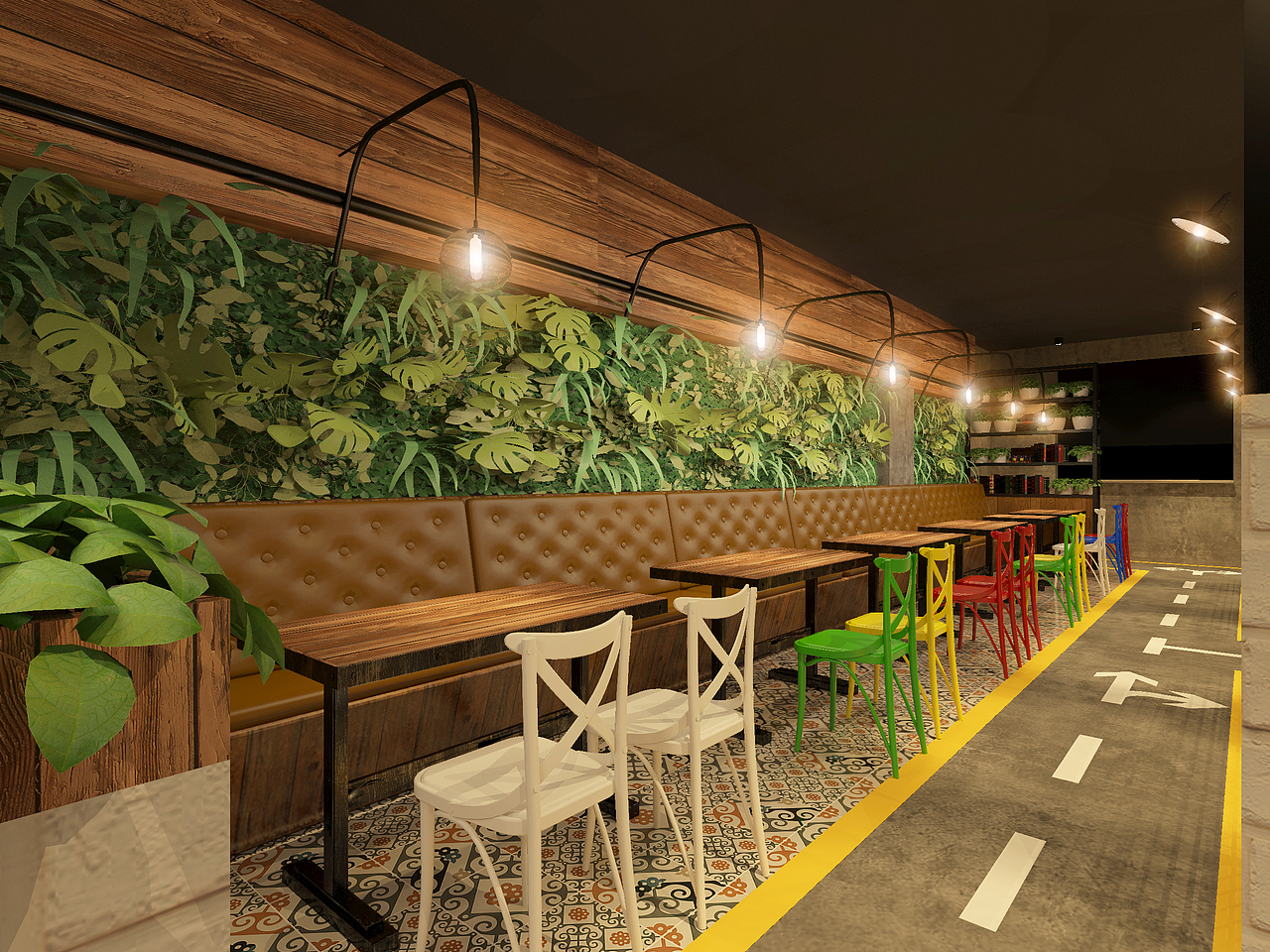 餐饮效果图参考（图ZNzczMjg1NjA=） - 家装设计 - 站酷设计师小金鱼爱吃冰淇淋原创素材 - 站酷ZCOOL
