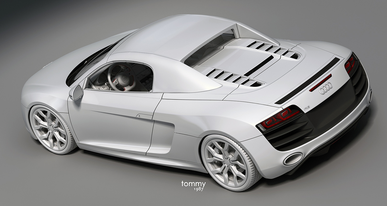 Audi-R8 V10 5.2 FSI quattro Audi R8 Spyder 5.2&n(图ZNjQwODczNg==) - 机械/交通 - 站酷设计师Tommy_林冲原创素材 - 站酷ZCOOL