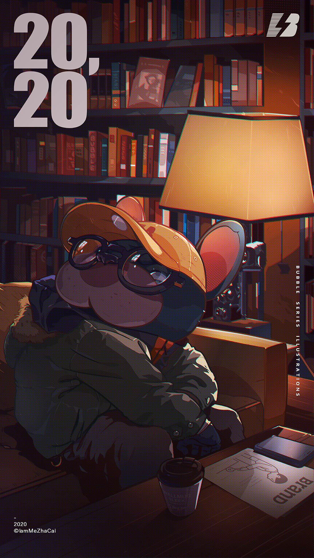 BUBBLE 2020 series illustrations（图ZMTk2Njc5MzA0） - 创作习作 - 站酷设计师IamMe榨菜原创素材 - 站酷ZCOOL