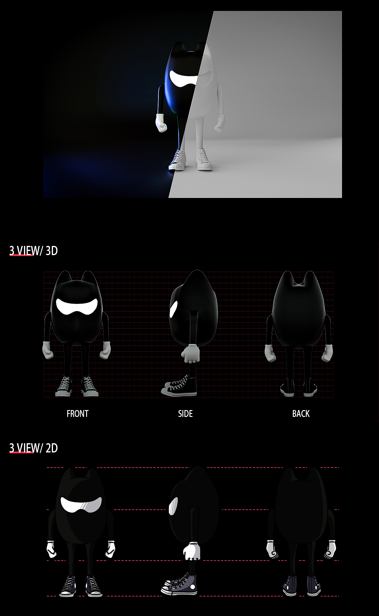 个人IP全案设计(潮玩公仔形象部分)