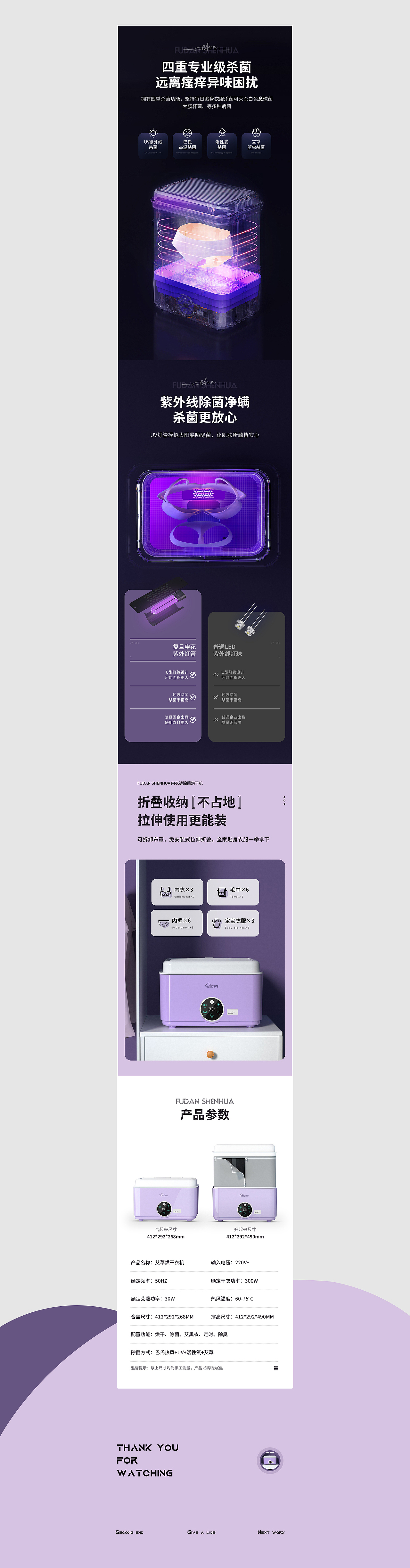 内衣消毒机详情页
