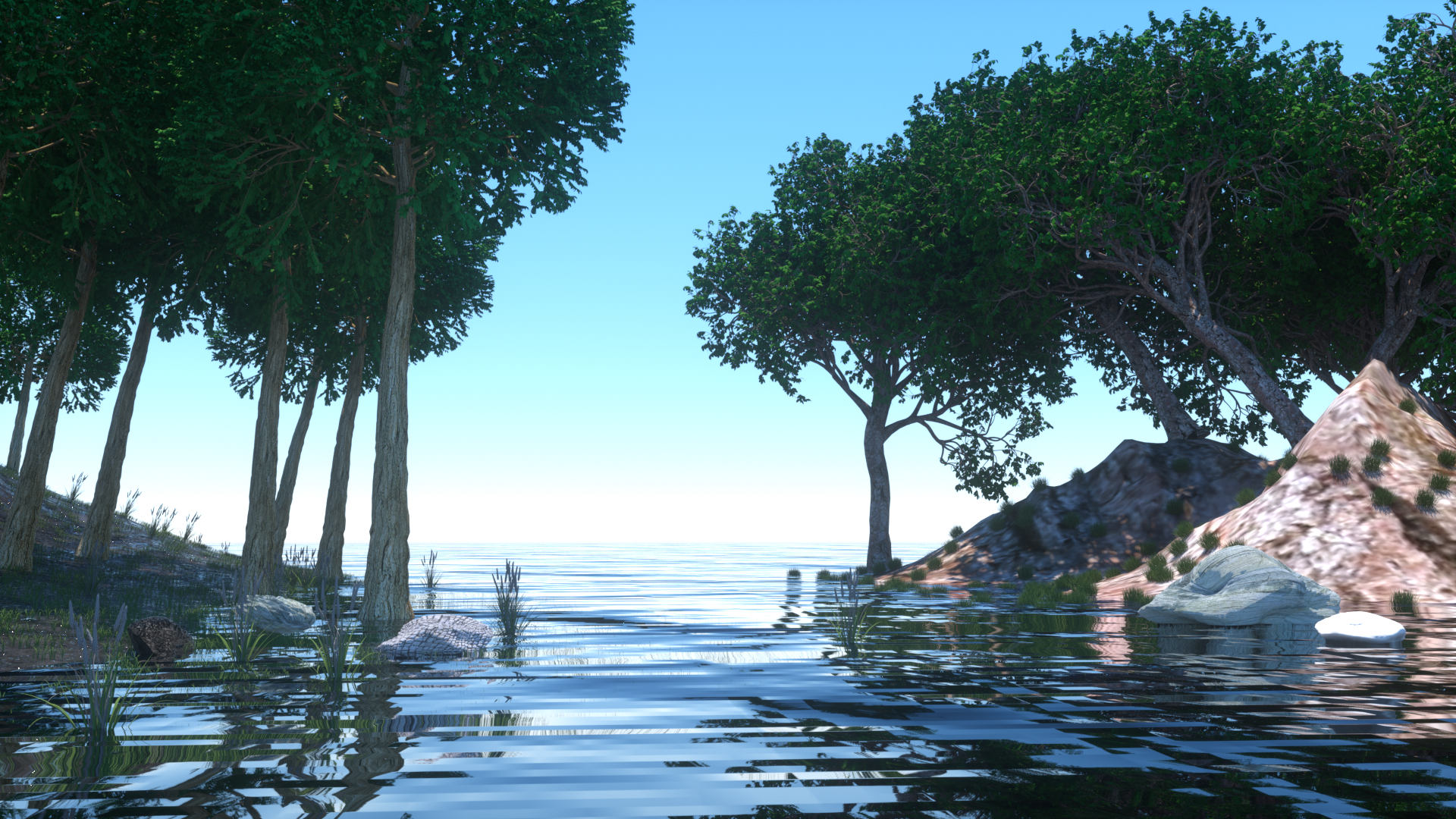 森林-c4d建模渲染