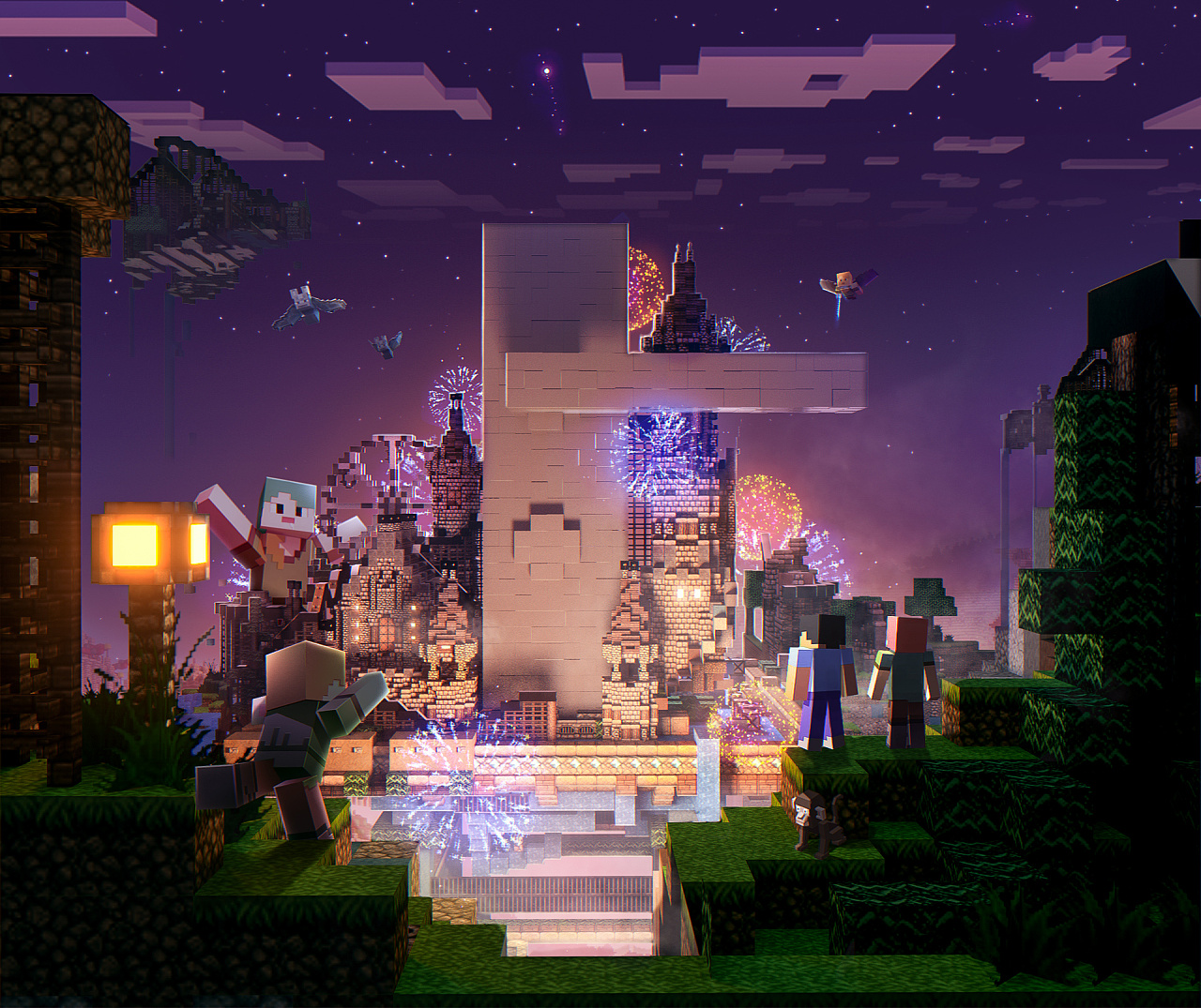 2019【618正式篇海报】像素风夜晚版