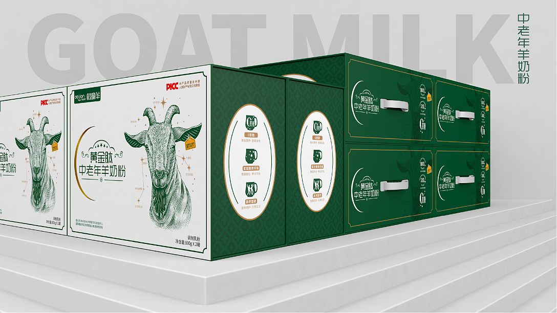 鹤童羊 中老年奶粉包装