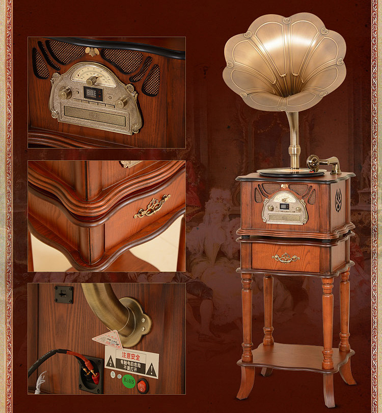 欧式复古详情页 留声机详情